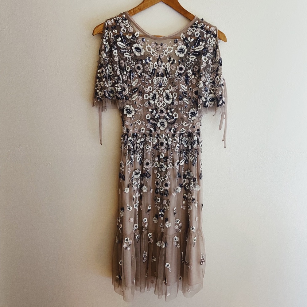Anthropology beaded evening gown / formal dress